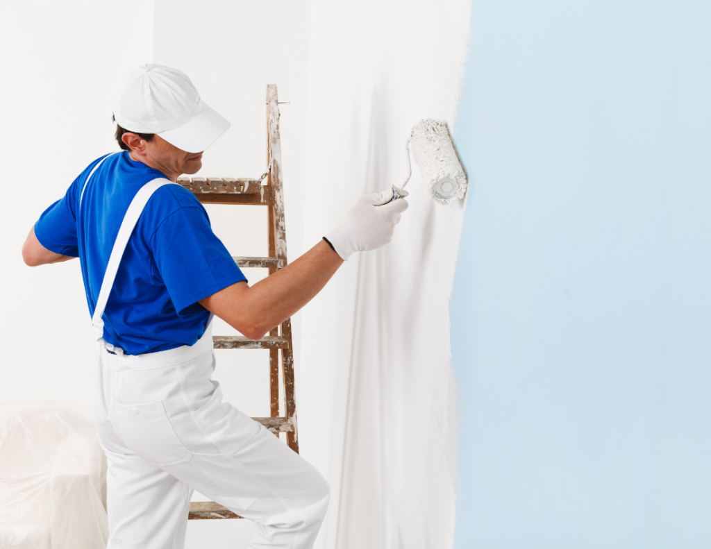 roller painting vs spray painting