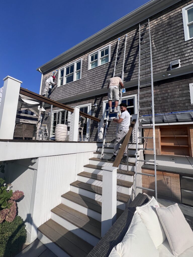Exterior Home Painting in Stamford, CT – Solid Stain & Trim

