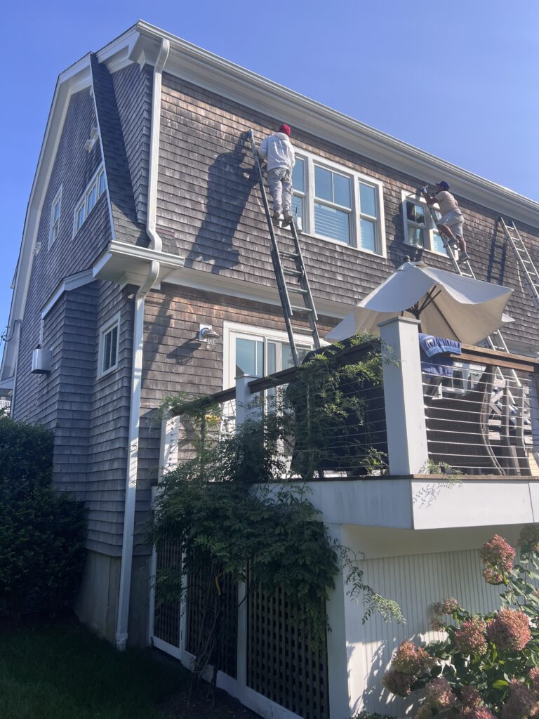 Exterior Home Painting in Stamford, CT – Solid Stain & Trim

