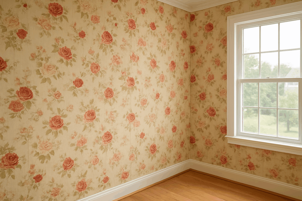 how to paint over wallpaper
